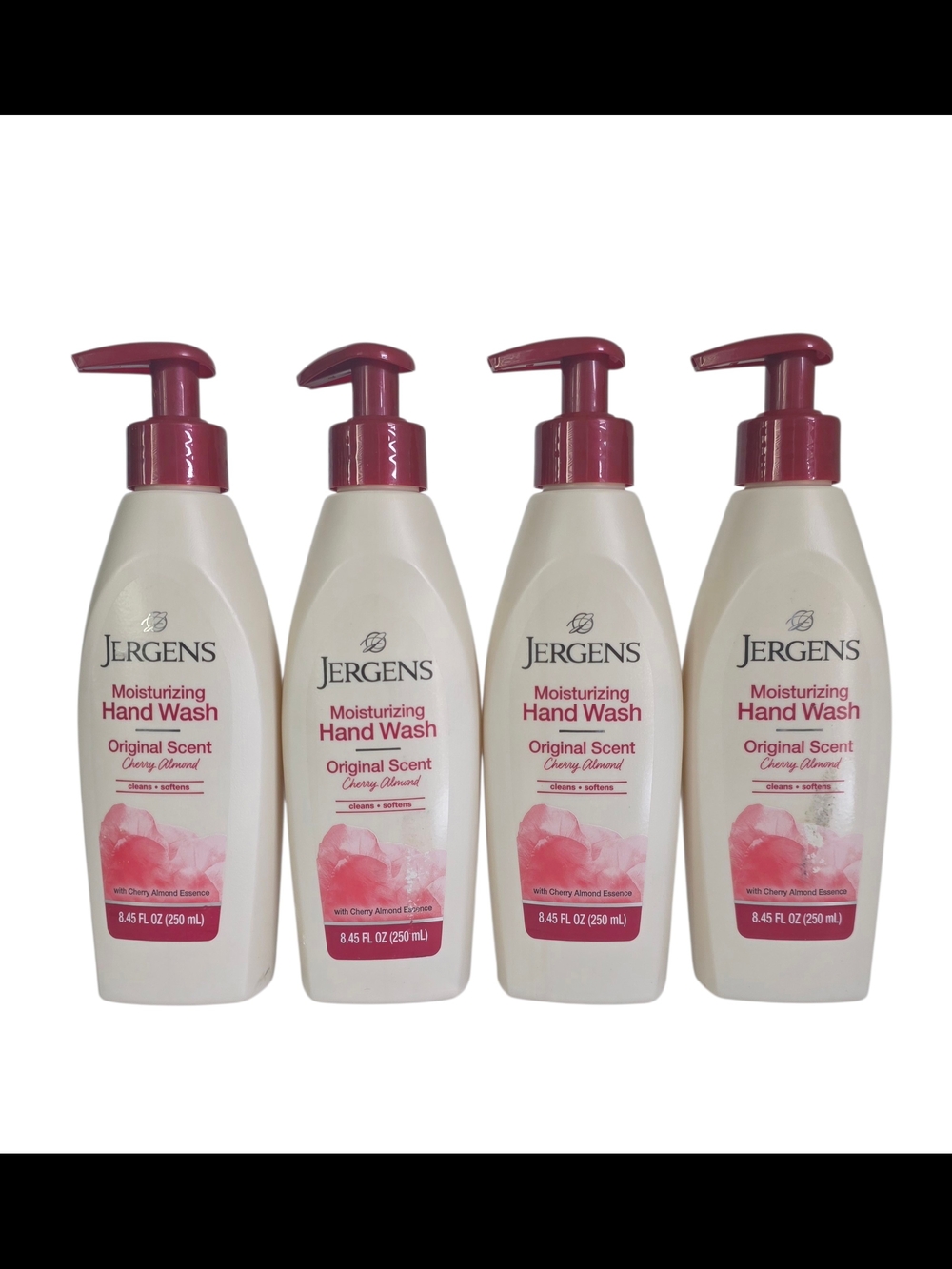 Jergens Moisturizing Hand Wash Original Scent Cherry Almond 8.45fl.oz Each (4pk)